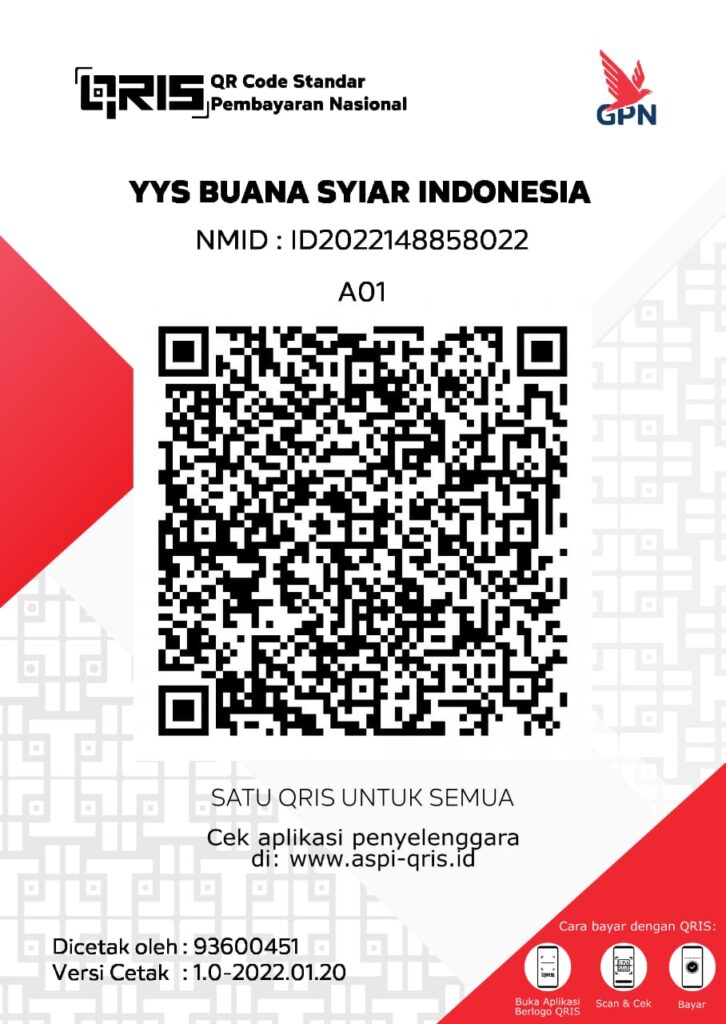 QRIS Of Yayasan Buana Syiar Indonesia